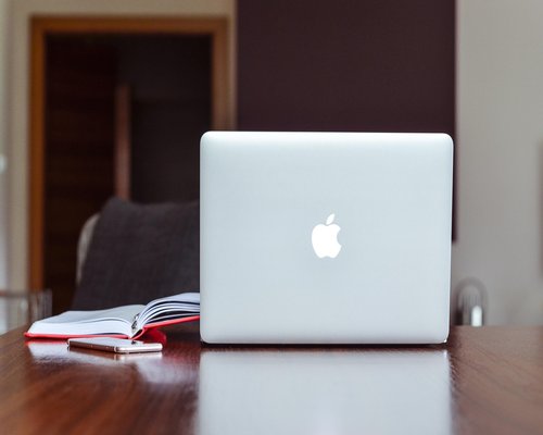 home workspace with water on the desk